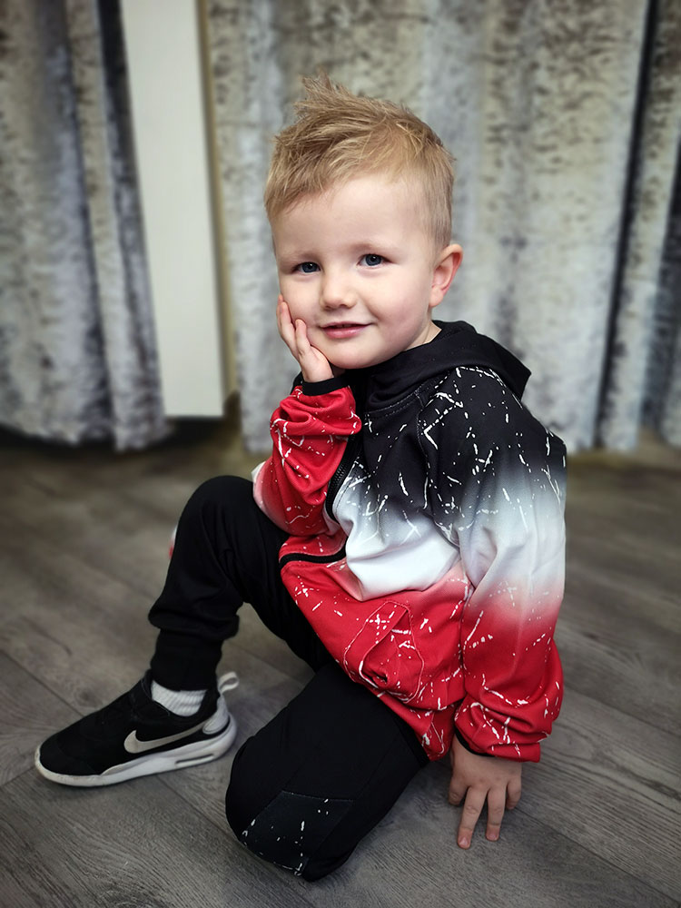 Kayden Red Boys Tracksuit | Pretty Please Boutique