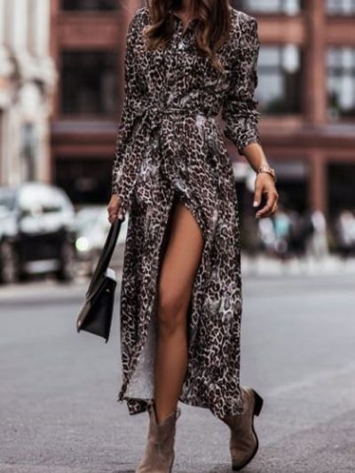 tessa leopard print dress