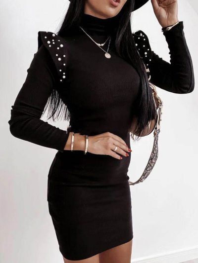 ynez black jumper dress
